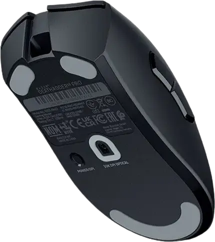 Razer DeathAdder V3 Pro Wireless Gaming Mouse, Black, Focus Pro 30K Optical Sensor, 30,000 DPI, Gen-3 Optical Switches, 63g Lightweight, RZ01-04630100-R3G1