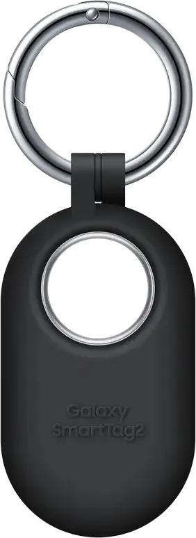 Samsung Galaxy SmartTag2 Silicone Case EF-PT560CBEGWW Protective Cover, Black, with Integrated Karabiner Ring for Keys and Bags, Soft-Touch Finish
