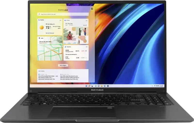 Ноутбук ASUS Vivobook 16 X1605VA, Intel Core i5-13420H, 16GB RAM, 512GB NVMe SSD, 16" OLED FHD+ 16:10, Сканер отпечатка, Wi-Fi 6, Без ОС, Indie Black