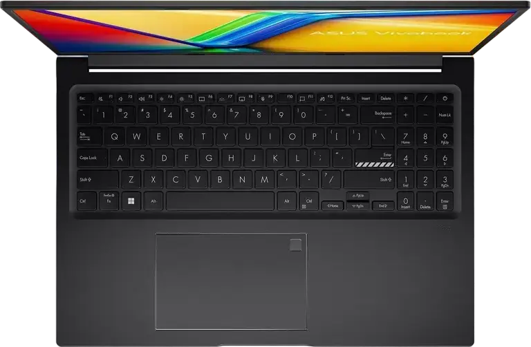 Laptop ASUS Vivobook 16X M3604YA, 16" FHD+ IPS 16:10, AMD Ryzen 5 7430U, 16GB DDR4 RAM, 512GB NVMe SSD, AMD Radeon Graphics, Tastatura Iluminata, Fara SO, Indie Black