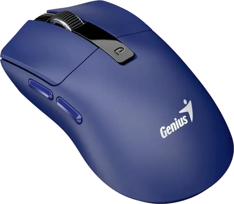 Genius NX-8280S Dual Mode Wireless Mouse, Blue, Bluetooth 5.3 & 2.4GHz USB, 3200 DPI Optical Sensor, 6 Buttons with AI Copilot Key, Silent Click, Rechargeable