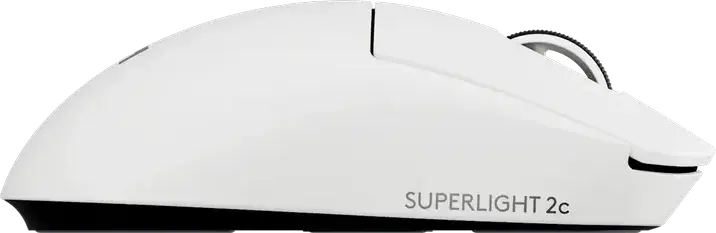 Logitech G PRO X Superlight 2C Wireless Gaming Mouse, HERO 2 Sensor 44,000 DPI, 8,000 Hz Polling Rate, LIGHTFORCE Hybrid Switches, White, 51g