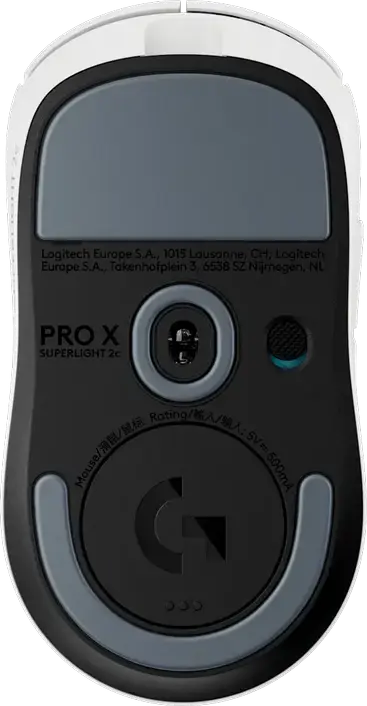 Logitech G PRO X Superlight 2C Wireless Gaming Mouse, HERO 2 Sensor 44,000 DPI, 8,000 Hz Polling Rate, LIGHTFORCE Hybrid Switches, White, 51g