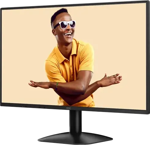 AOC 24B31H 23.8 inch FHD Monitor, IPS Panel, 120Hz Refresh Rate, 1ms MPRT, 3-Side Frameless, Adaptive Sync, HDMI, VGA, VESA Mount, Black