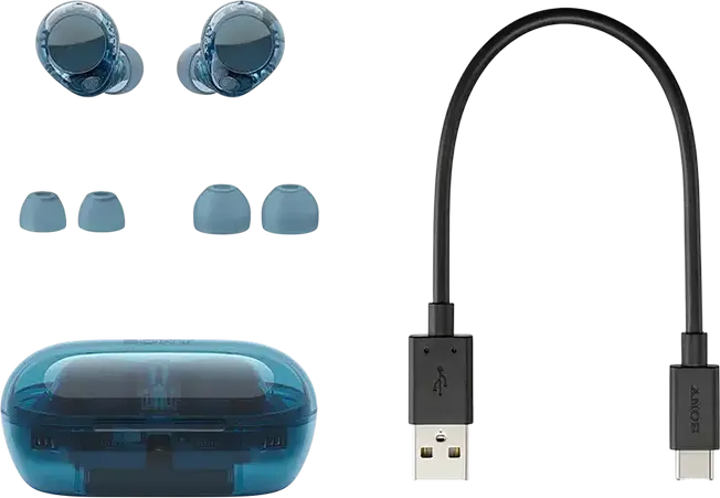 Casca Wireless Sony WF-C710N TWS, Albastru, Anulare Activă a Zgomotului (ANC), Bluetooth 5.3, Rezistență la Apă IPX4, Baterie până la 12h, Răspuns 20Hz-20kHz