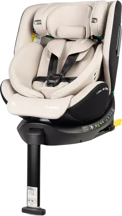 Scaun Auto Caretero Lumi i-Size 360 Rotativ, ISOFIX cu Picior de Sprijin, ECE R129/03, 0-36 kg, 40-150 cm, Centură 5 Puncte, Memory Foam, 0-12 ani