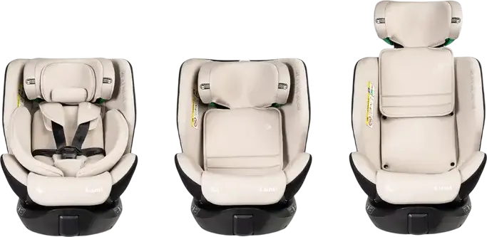 Scaun Auto Caretero Lumi i-Size 360 Rotativ, ISOFIX cu Picior de Sprijin, ECE R129/03, 0-36 kg, 40-150 cm, Centură 5 Puncte, Memory Foam, 0-12 ani