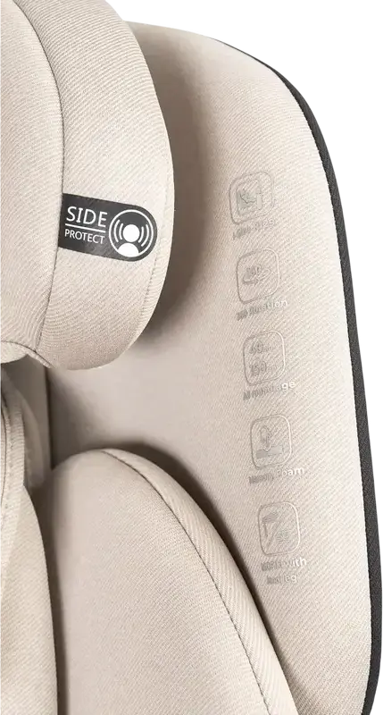 Scaun Auto Caretero Lumi i-Size 360 Rotativ, ISOFIX cu Picior de Sprijin, ECE R129/03, 0-36 kg, 40-150 cm, Centură 5 Puncte, Memory Foam, 0-12 ani