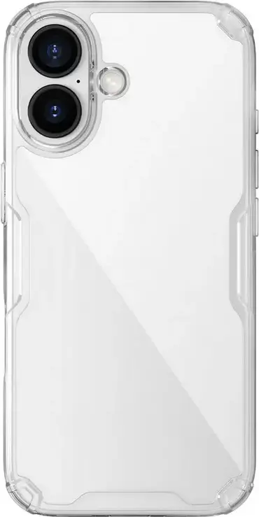 Nillkin Nature Pro Case for Apple iPhone 17, Transparent TPU + PC Shockproof Cover, Nano-hardened Scratch Resistant with Corner Airbags and Raised Bezel