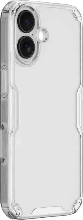 Nillkin Nature Pro Case for Apple iPhone 17, Transparent TPU + PC Shockproof Cover, Nano-hardened Scratch Resistant with Corner Airbags and Raised Bezel