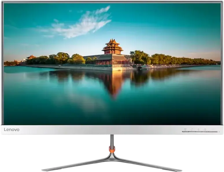 Lenovo L27q-10 27-inch WQHD Monitor, 2560x1440 IPS Panel, 75Hz Refresh Rate, 4ms Response Time, 99% sRGB, HDMI, DisplayPort, Anti-glare, Silver
