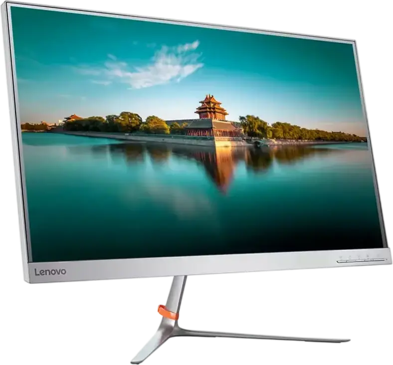 Lenovo L27q-10 27-inch WQHD Monitor, 2560x1440 IPS Panel, 75Hz Refresh Rate, 4ms Response Time, 99% sRGB, HDMI, DisplayPort, Anti-glare, Silver