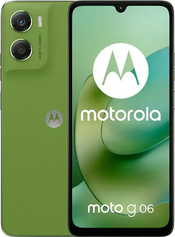 Motorola Moto G06 Smartphone, Tendril, 6.88" HD+ 120Hz Display, MediaTek Helio G81 Extreme, 4GB RAM, 128GB Storage, 50MP Camera, 5200mAh Battery, Android 15, IP64