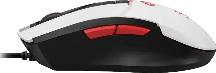 Bloody L65 Max Wired Gaming Mouse, White, MAX BC3332-A 12K Sensor, 12,000 DPI, 8000 fps, 512 KB Onboard Memory, RGB Backlit, Honeycomb Design, Teflon Feet, USB