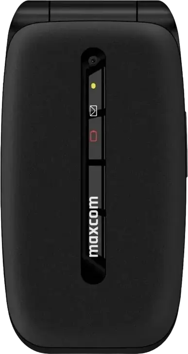 Telefon Mobil MaxCom Comfort MM828 4G Flip, Ecran TFT 2.4 inch, Dual-SIM, Baterie 1200 mAh, USB Type-C, Buton SOS, Radio FM, Slot microSD, Negru