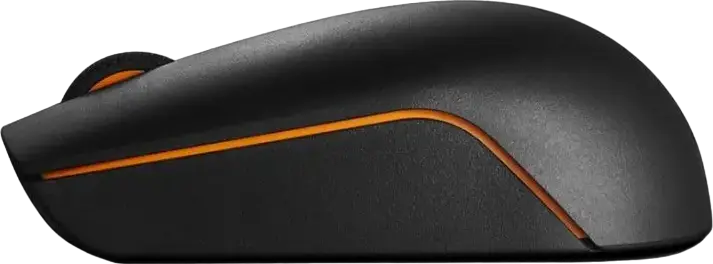 Mouse Wireless Compact Lenovo 300, Negru, Senzor Optic 1000 DPI, Receptor Nano USB-A 2.4 GHz, Design Ergonomic Ambidextru, Baterie până la 12 Luni