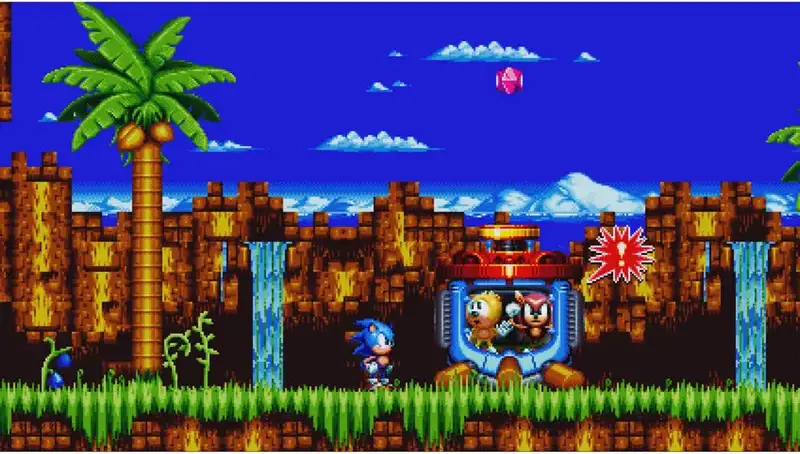 Sonic Mania Plus pentru Nintendo Switch, Joc Sega 2D Platformer Cartus Fizic Editie Plus cu DLC, Mod Co-op si Competitie, Include Artbook