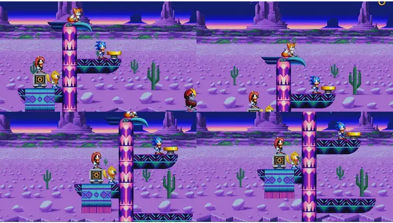 Sonic Mania Plus pentru Nintendo Switch, Joc Sega 2D Platformer Cartus Fizic Editie Plus cu DLC, Mod Co-op si Competitie, Include Artbook