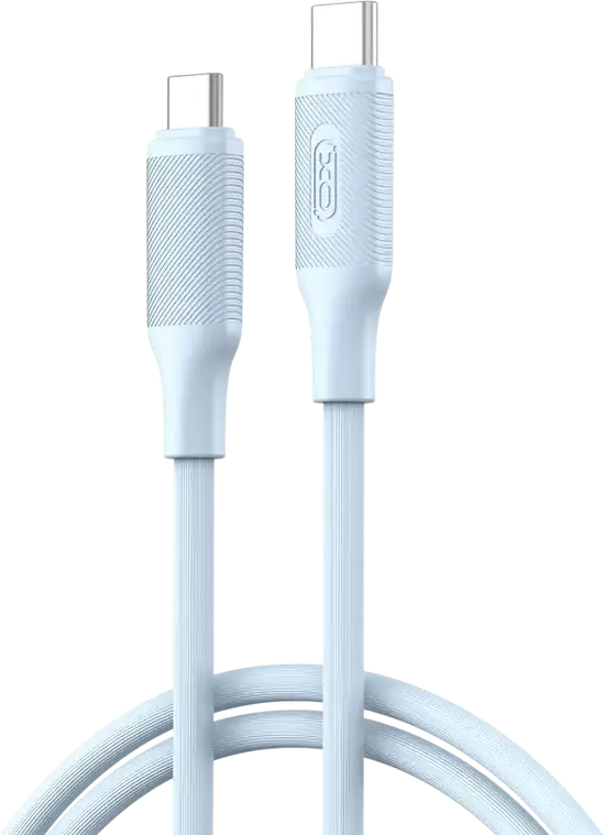 Cablu încărcare și sincronizare XO NB-Q265B, USB Type-C/USB Type-C, 1m, Albastru