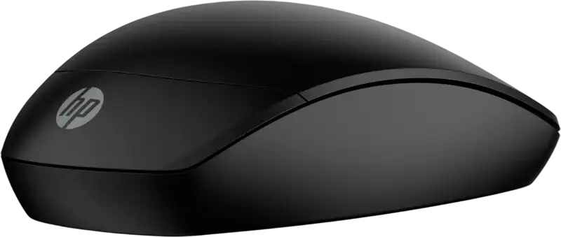 HP 230 Slim Wireless Mouse AJ7C2AA, 1600 dpi Optical Sensor, 2.4 GHz USB Receiver & Bluetooth, Ambidextrous, 3 Buttons, Black, ABS Plastic