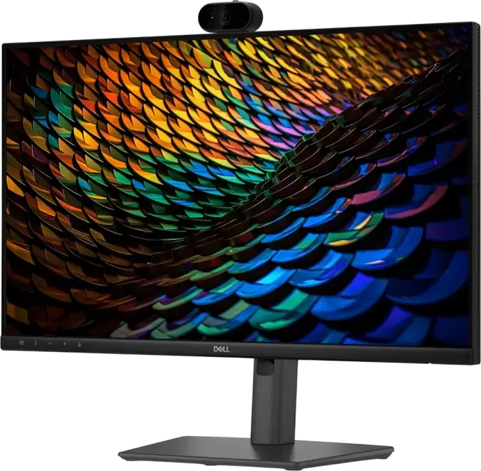Монитор Dell P2426HEB Pro Series 23.8" USB-C Hub Conferencing, FHD 1920x1080 IPS, 120Гц, ИК-камера 4МП, Динамики 2x 5Вт, 90W PD, RJ45, Черный