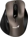 Genius Ergo 9000S Wireless Bluetooth Mini Ergonomic Silent Mouse, Champagne Titanium, Dual Mode BT 5.0/5.3 & 2.4GHz, 2400 DPI Optical Sensor, 6 Buttons, Multi-Device
