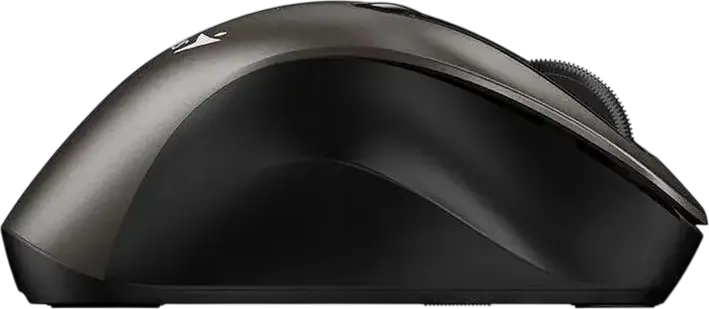 Genius Ergo 9000S Wireless Bluetooth Mini Ergonomic Silent Mouse, Champagne Titanium, Dual Mode BT 5.0/5.3 & 2.4GHz, 2400 DPI Optical Sensor, 6 Buttons, Multi-Device