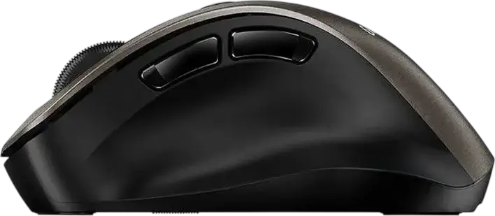 Genius Ergo 9000S Wireless Bluetooth Mini Ergonomic Silent Mouse, Champagne Titanium, Dual Mode BT 5.0/5.3 & 2.4GHz, 2400 DPI Optical Sensor, 6 Buttons, Multi-Device