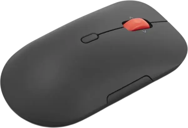 Mouse Wireless Lenovo Pro Plus 6050, Negru, Conectivitate Duală Bluetooth și Wireless RF, Senzor 4000 DPI, Click Silențios, Design Ergonomic cu Suprafață Soft