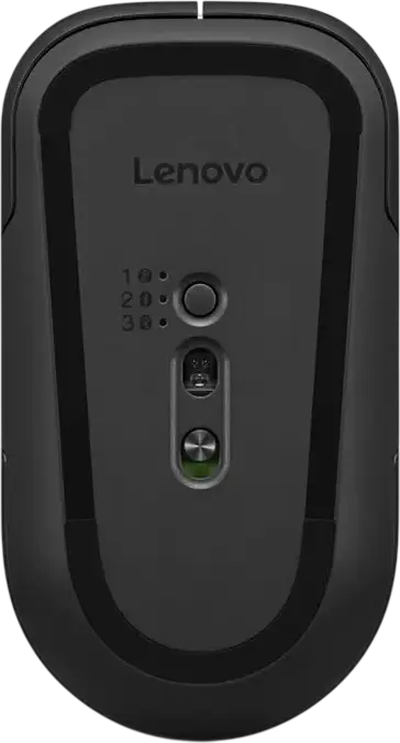 Mouse Wireless Lenovo Pro Plus 6050, Negru, Conectivitate Duală Bluetooth și Wireless RF, Senzor 4000 DPI, Click Silențios, Design Ergonomic cu Suprafață Soft