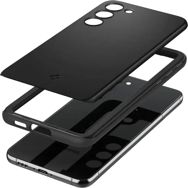 Husă Spigen Samsung S23+, Thin Fit, Negru
