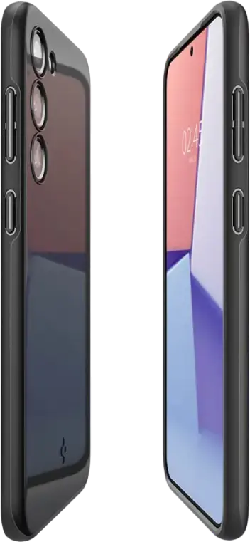 Чехол Spigen Thin Fit для Samsung Galaxy S23+, тонкий противоударный кейс из поликарбоната с технологией Air Cushion, матовое покрытие, Черный