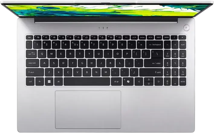 Laptop Acer Aspire Lite 15 AL15-45P, Ecran 15.6" FHD IPS, AMD Ryzen 7 5825U, 16GB DDR4 RAM, 512GB SSD NVMe, Wi-Fi 6E, Linux eShell, Argintiu
