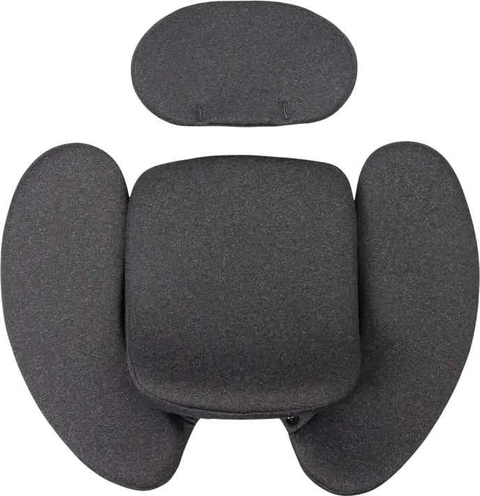 Caretero Lumi i-Size 360 Rotating Car Seat, 0-36 kg, 40-150 cm, ISOFIX with Support Leg, ECE R129/03, 5-Point Harness, Ventilated Shell, Dark Grey