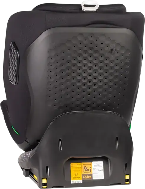 Caretero Lumi i-Size 360 Rotating Car Seat, 0-36 kg, 40-150 cm, ISOFIX with Support Leg, ECE R129/03, 5-Point Harness, Ventilated Shell, Dark Grey