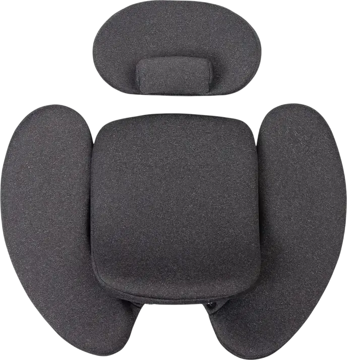 Caretero Lumi i-Size 360 Rotating Car Seat, 0-36 kg, 40-150 cm, ISOFIX with Support Leg, ECE R129/03, 5-Point Harness, Ventilated Shell, Dark Grey