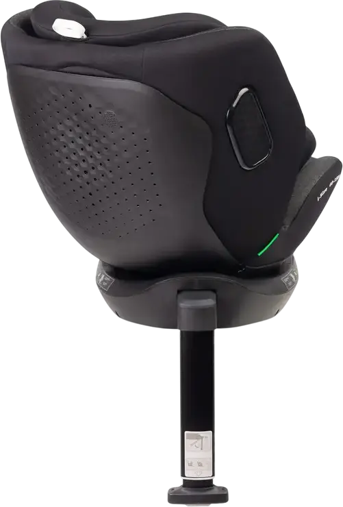 Caretero Lumi i-Size 360 Rotating Car Seat, 0-36 kg, 40-150 cm, ISOFIX with Support Leg, ECE R129/03, 5-Point Harness, Ventilated Shell, Dark Grey