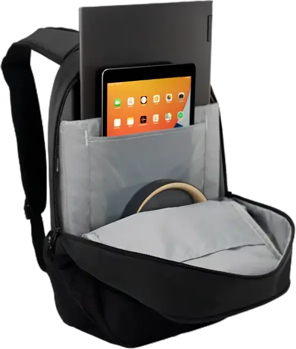 Rucsac CaseLogic Jaunt WMBP215, 23L pentru Laptop până la 15.6 inch și Tabletă, Material Poliester Reciclat Rezistent la Apă, Negru