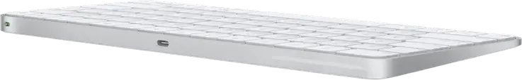 Apple Magic Keyboard A3203 (MXCL3RS/A) Wireless Bluetooth Keyboard with Russian Layout, USB-C Charging, Multimedia Keys, White