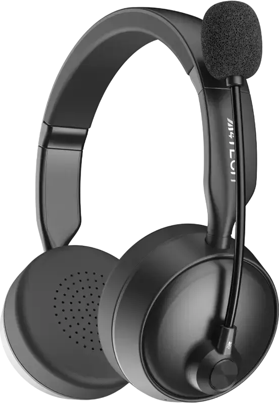 Casca Wireless A4Tech Fstyler BH230 Bluetooth 5.3, Microfon cu Anulare Zgomot AI, Difuzoare 40mm, Baterie 55h, Design Pliabil On-Ear, USB-C, Negru