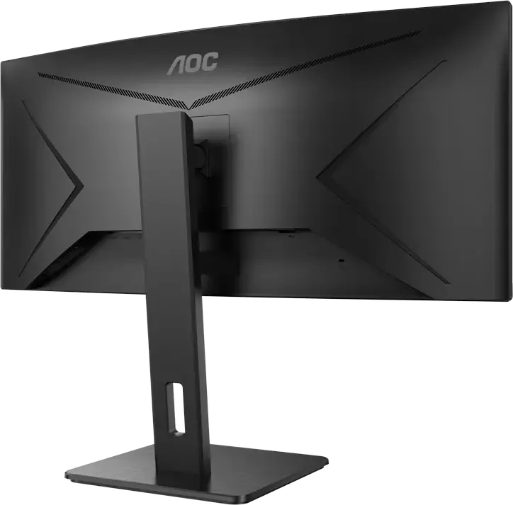Monitor Curbat AOC CU34P2A 34 inch WQHD, Panou VA, 3440x1440, 100Hz, 1ms MPRT, 1500R, Adaptive-Sync, Reglabil pe Înălțime, HDMI, DisplayPort, Negru