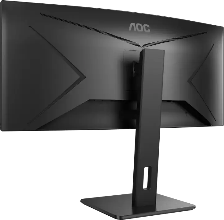 Monitor Curbat AOC CU34P2A 34 inch WQHD, Panou VA, 3440x1440, 100Hz, 1ms MPRT, 1500R, Adaptive-Sync, Reglabil pe Înălțime, HDMI, DisplayPort, Negru