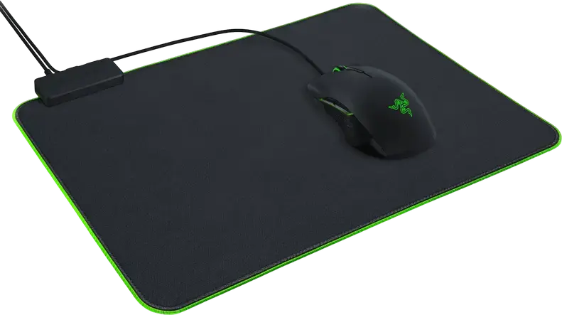 Razer Goliathus Chroma RGB Gaming Mouse Pad, Medium, Micro-textured Cloth Surface for Speed and Control, 355 x 255 x 3 mm, Customizable Lighting