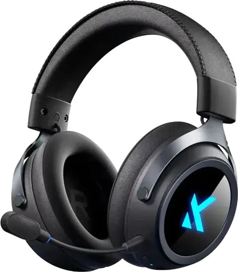 Căști gaming MCHOSE X9, Fără fir/Cu fir, Negru