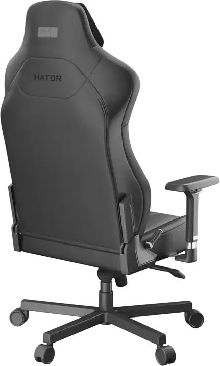Scaun Gaming HATOR Arc 3 XL HTC3400XL, Piele PU HybridFiber, Cotiere Ajustabile 4D, Baza Aluminiu, Gas Lift Clasa 4, Suport Max 180kg, Reclinare 170°, Negru