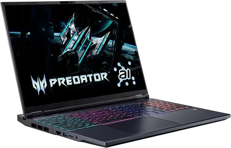 Acer Predator Helios 16 AI PH16-73 Gaming Laptop, 16" WQXGA 240Hz IPS, Intel Core Ultra 9 275HX, 32GB DDR5, 1TB SSD, RGB Keyboard, Aluminum, Abyssal Black