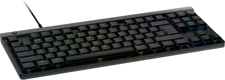 Tastatura Gaming Mecanica Logitech G515 TKL cu Fir, Switch-uri Low-Profile GL Tactile, Iluminare RGB Lightsync, Capace PBT Double-Shot, USB, Neagra
