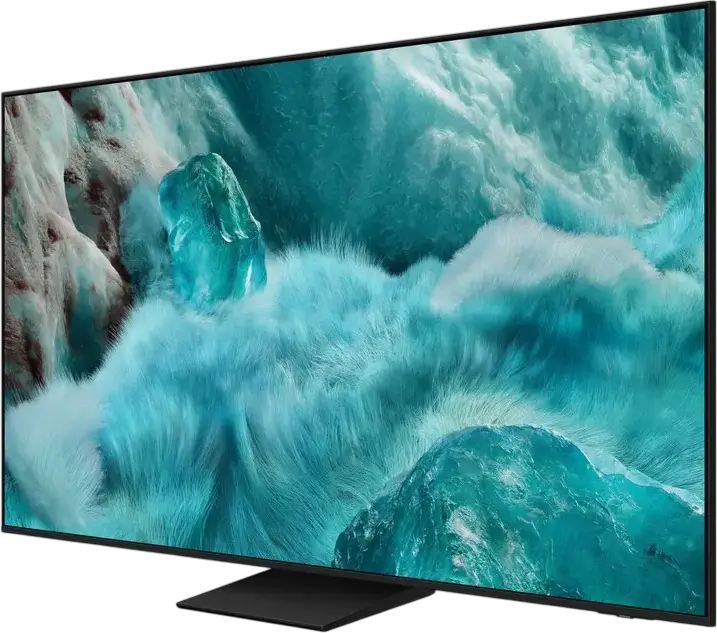 Televizor Samsung QE75Q7F5AUXUA 75" QLED 4K UHD Smart TV, Procesor Q4 AI, HDR10+, 100% Volum Culori, Tizen OS, Q-Symphony, Telecomandă SolarCell, Negru