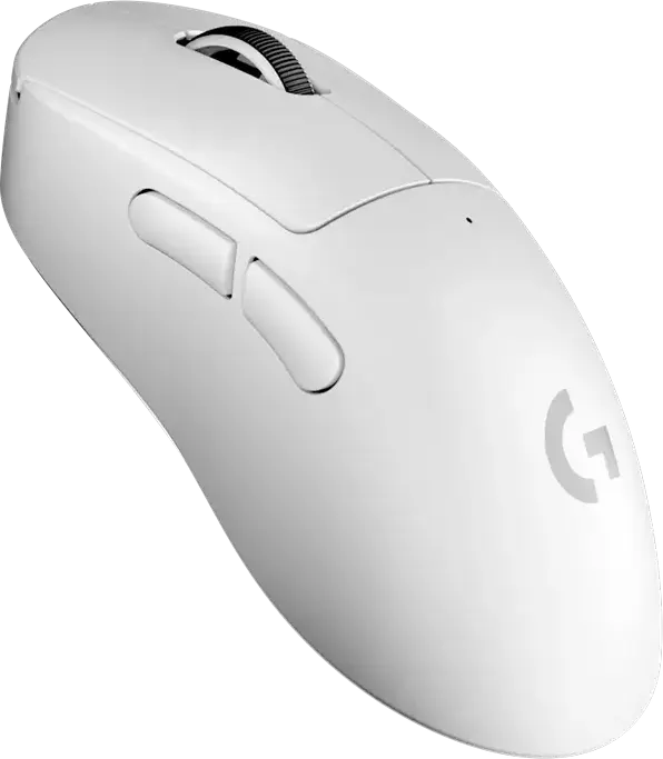 Mouse Gaming Wireless Logitech G PRO X Superlight 2 DEX, Senzor HERO 2 44K DPI, Rata Polling 8000Hz, Switch-uri Hibride LIGHTFORCE, Ergonomic Dreptaci, Alb