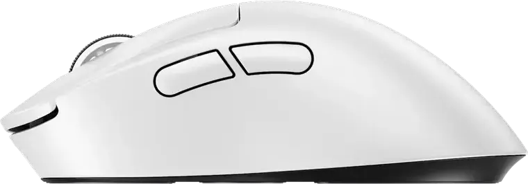 Mouse Gaming Wireless Logitech G PRO X Superlight 2 DEX, Senzor HERO 2 44K DPI, Rata Polling 8000Hz, Switch-uri Hibride LIGHTFORCE, Ergonomic Dreptaci, Alb